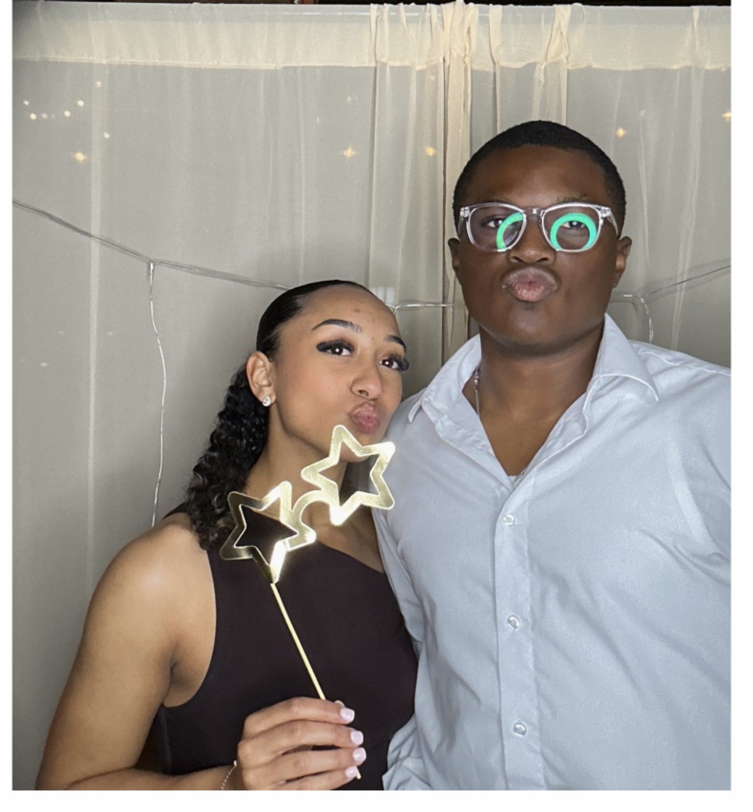Golden Hour photo booth setup